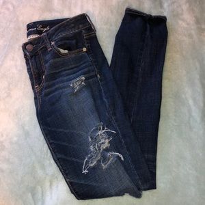American Eagle distressed skinny jeans